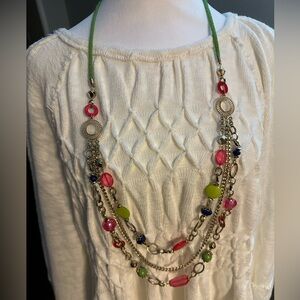 Long colorful necklace